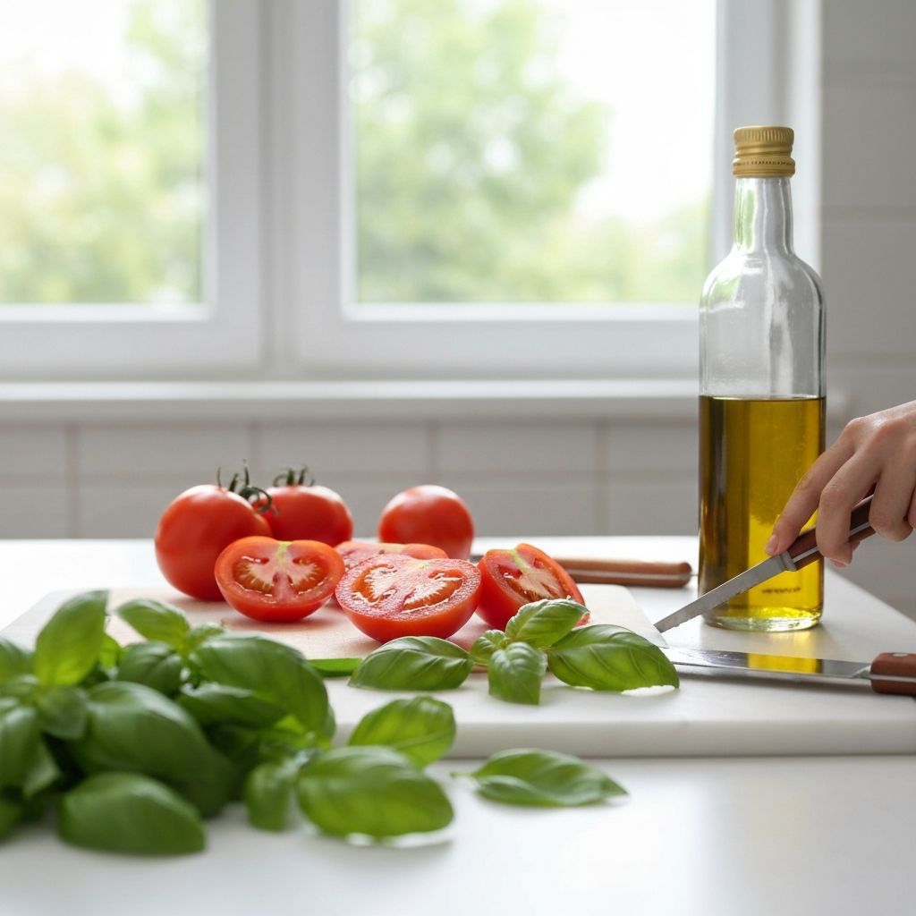 Zubereitung frischer Zutaten
